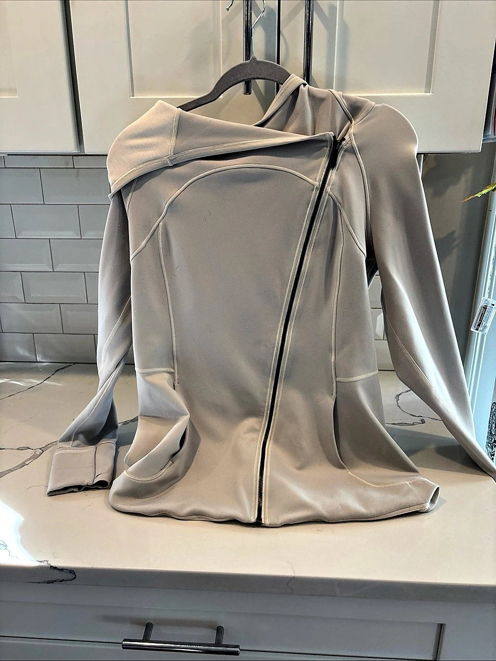lululemon Scuba Hoodie Hooded Zip Jacket Gray Size 10